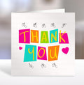 BSL card, Thank You, BSL, British sign Language, inclusive, deaf art, thank you teacher, coda, fingerspelling  Deaf Awareness, bsl thank you