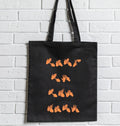 BSL funny Tote Bag: Funny Deaf Sign Language Gift, british sign language gift, Deaf humour, talk to the hand, cotton tote bag