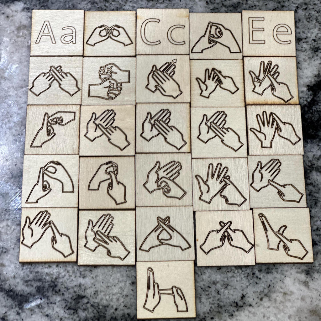 BSL Gift, British Sign Language Gift, BSL Alphabet , British sign language Alphabet,  BSL Learner, bsl tiles, bsl game, bsl education,