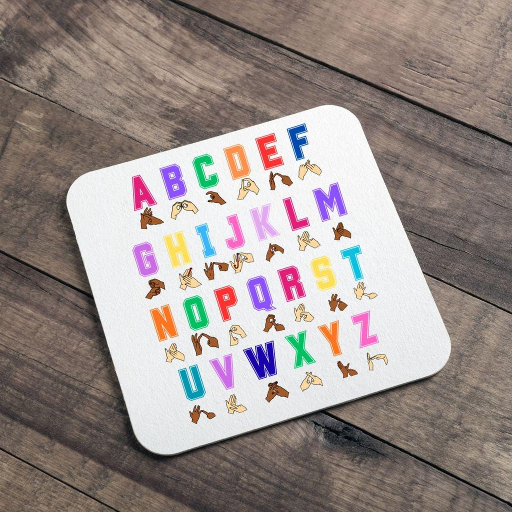 British Sign Language Alphabet Mug,  BSL Learner, Mug for Teachers & Students, Deaf Awareness Gift, Sign Language, Finger Spelling Mug