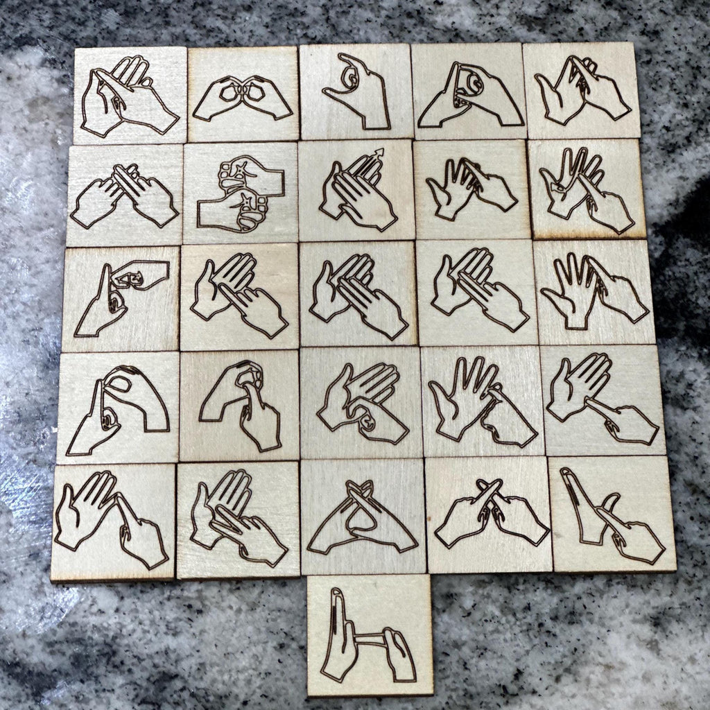 BSL Gift, British Sign Language Gift, BSL Alphabet , British sign language Alphabet,  BSL Learner, bsl tiles, bsl game, bsl education,