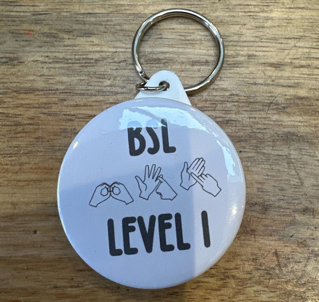 BSL Learner Badge: British Sign Language level 1 2 3 4 5 6 ,