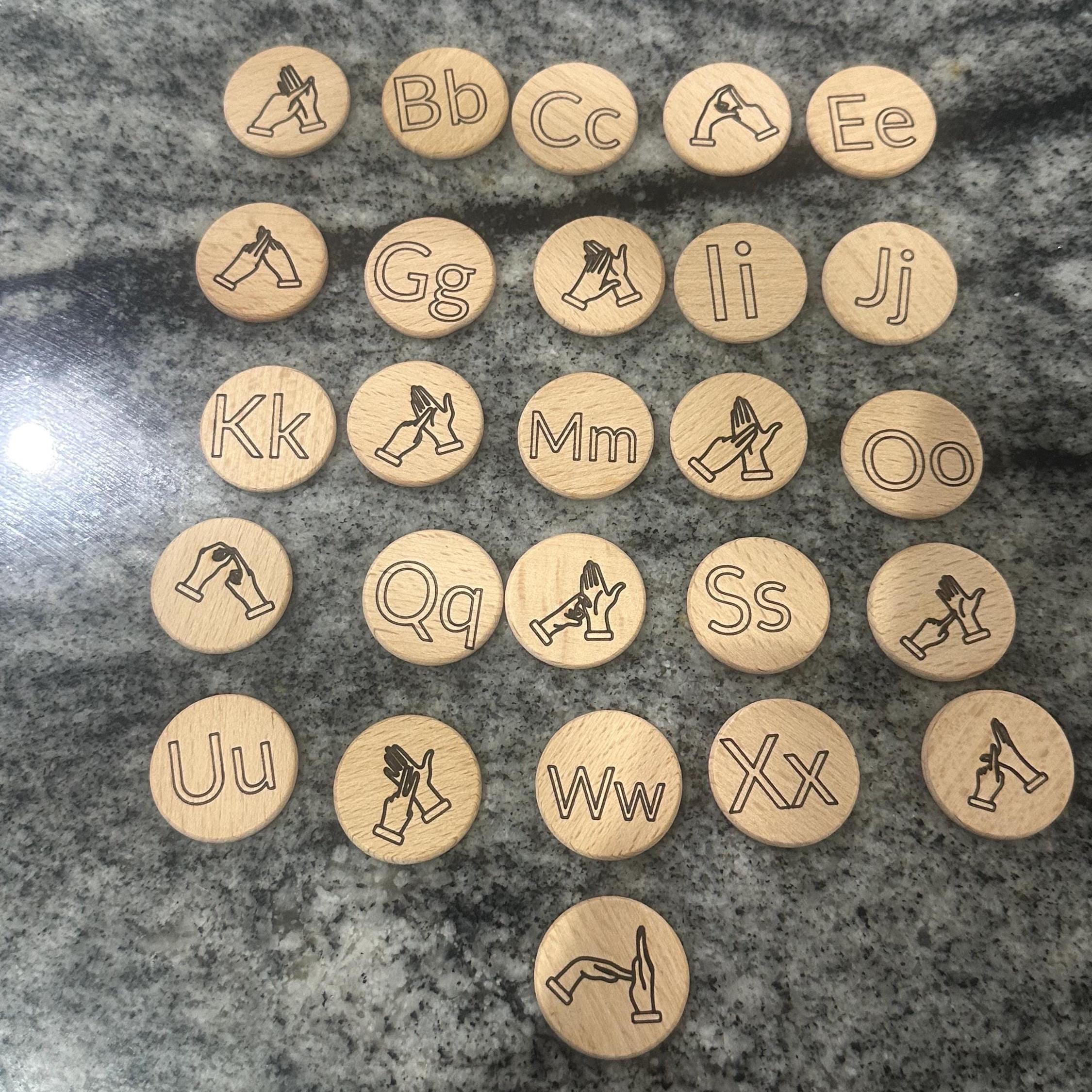 BSL alphabet, British Sign Language Gift, BSL gift, British sign language Alphabet, BSL Learner, bsl tiles, bsl game, left hand bsl alphabet