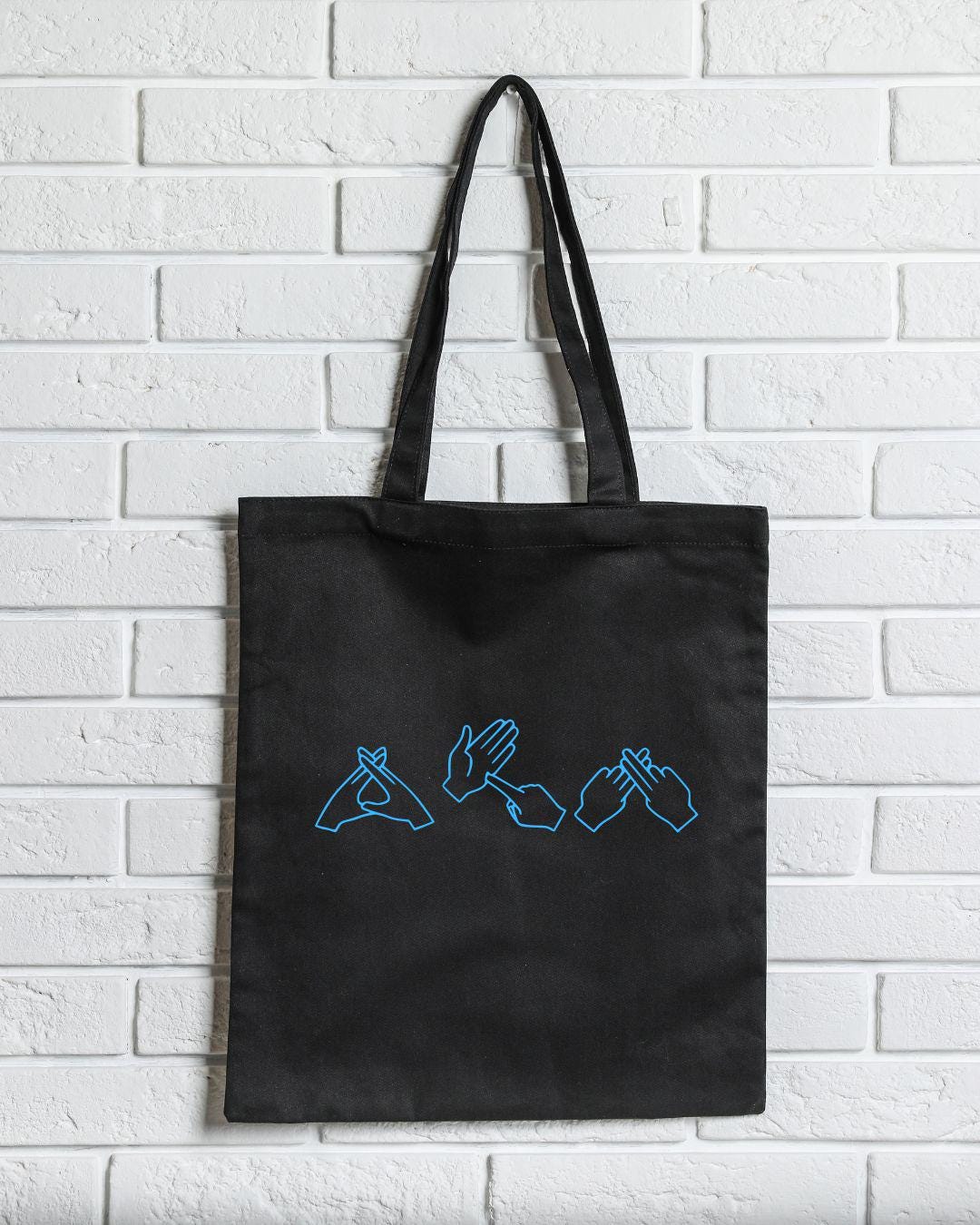 WTF British Sign Language Tote Bag: Deaf Humor Gift, funny bsl bag, bsl gift, what the