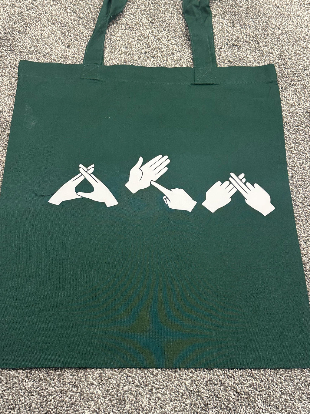 WTF British Sign Language Tote Bag: Deaf Humor Gift, funny bsl bag, bsl gift, what the