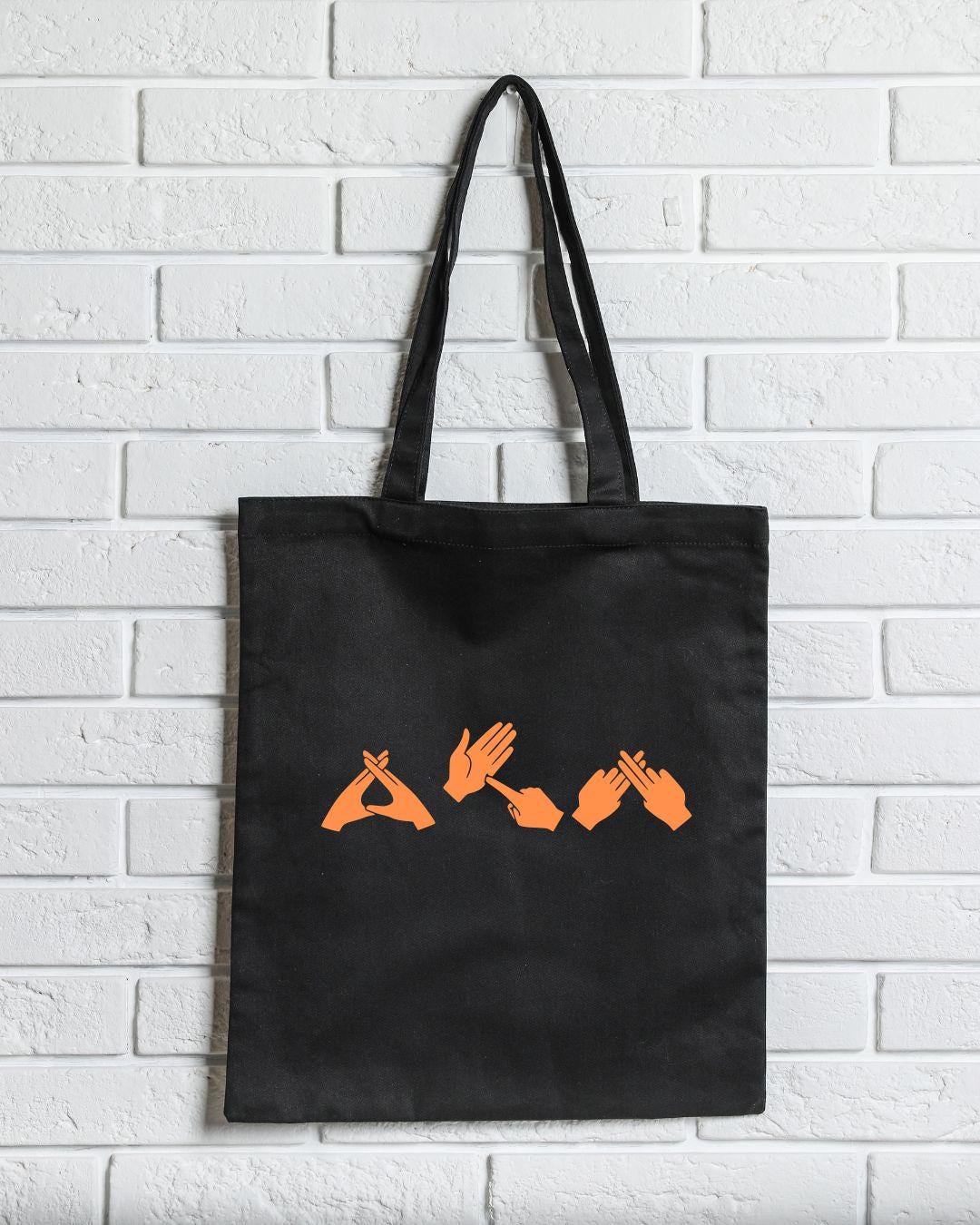 WTF British Sign Language Tote Bag: Deaf Humor Gift, funny bsl bag, bsl gift, what the