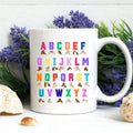 British Sign Language Alphabet Mug,  BSL Learner, Mug for Teachers & Students, Deaf Awareness Gift, Sign Language, Finger Spelling Mug