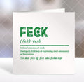 Irish Card, irish greetings card, irish birthday card, funny irish card, good luck card, shamrock, Ireland,  irish sayings
