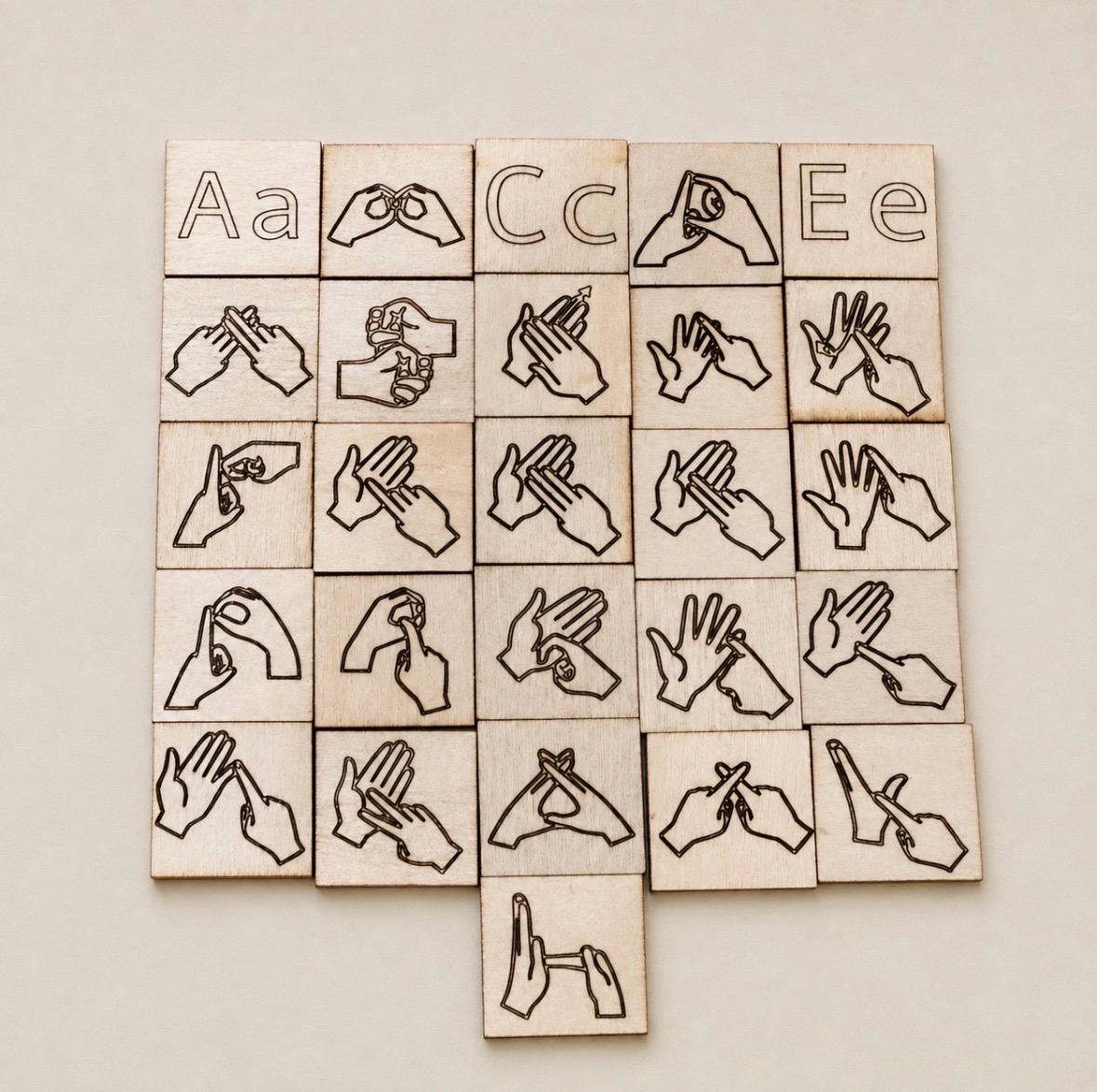 BSL Gift, British Sign Language Gift, BSL Alphabet , British sign language Alphabet,  BSL Learner, bsl tiles, bsl game, bsl education,
